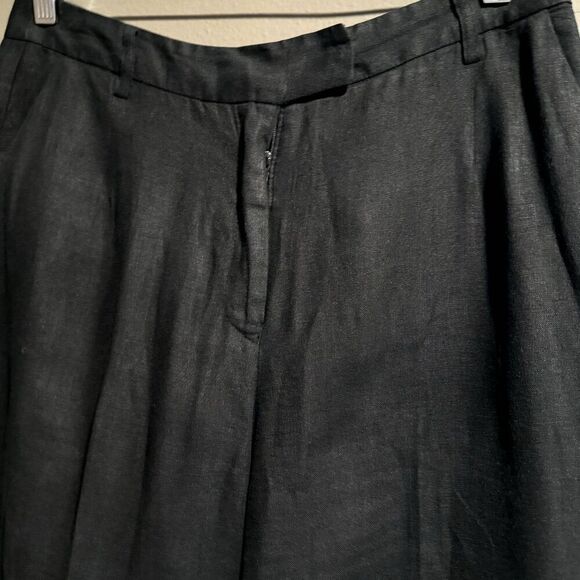 Ivan Grundahl Copenhagen 100% Linen Wide Leg High Rise Pant Size 40 - Picture 7 of 9